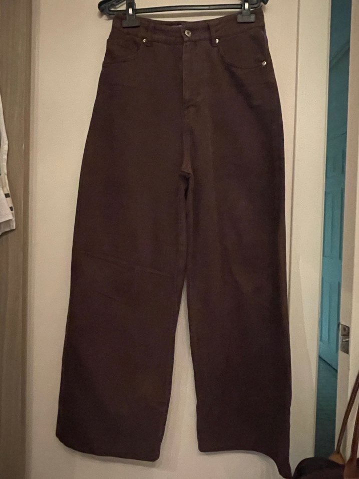 Zara Kahverengi Jean - Görsel 2