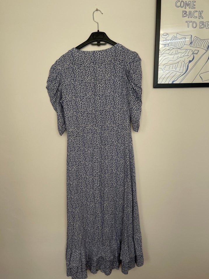 Mavi uzun elbise - Görsel 3