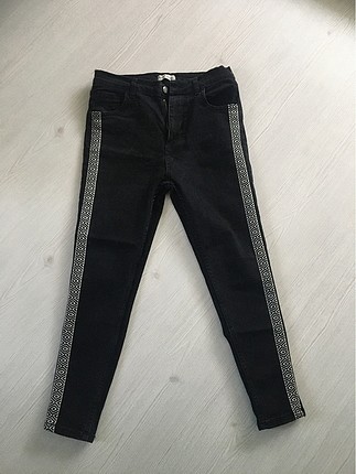 Zara Siyah şeritli pantolon