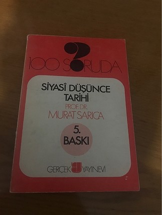 100 soruda Siyasi Düşünce Tarihi