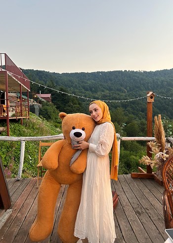 38 Beden Camel Renkli Uzun Bohem Kadın Elbise