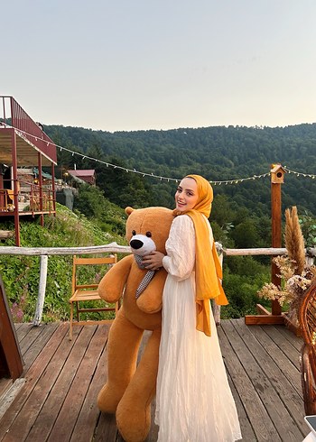 Camel Renkli Uzun Bohem Kadın Elbise
