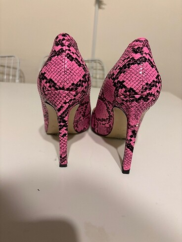 Nine West Nine west pembe yılan derisi 39numara ayakkabı