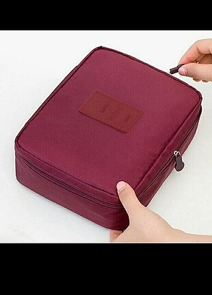 Bordo makyaj organizeri 