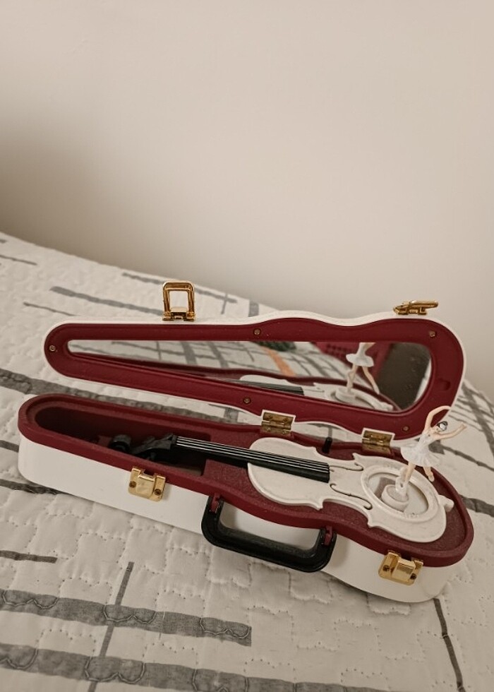 VİOLİN NOSTALGİC MUSİC BOX VİNTAGE - Görsel 2