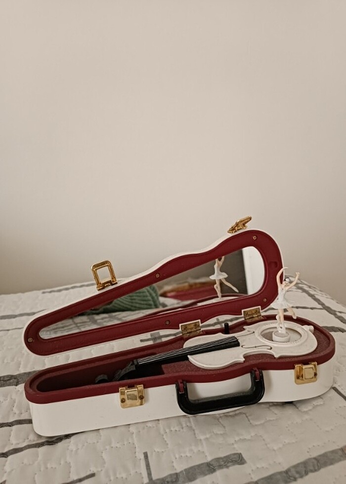 VİOLİN NOSTALGİC MUSİC BOX VİNTAGE - Görsel 4