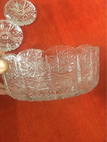  Beden beyaz Renk Kristal takım