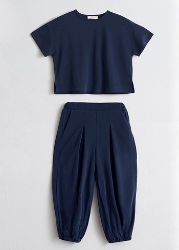 unisex Çocuk Lacivert Salaş Takım