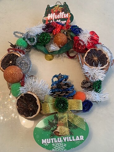 Yılbaşı kapı süsü - Görsel 3