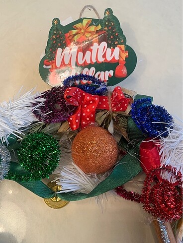 Yılbaşı kapı süsü - Görsel 4