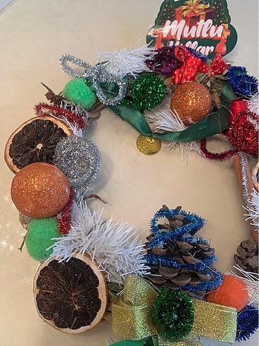 Yılbaşı kapı süsü - Görsel 5