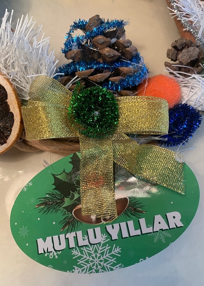 Yılbaşı kapı süsü - Görsel 2