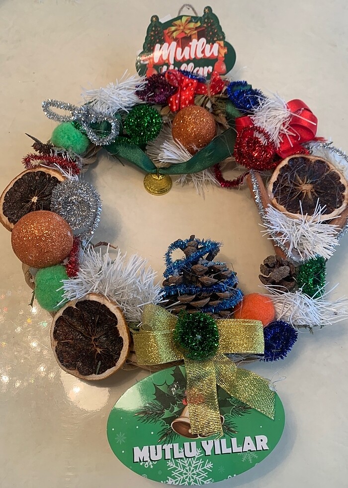 Yılbaşı kapı süsü - Görsel 3