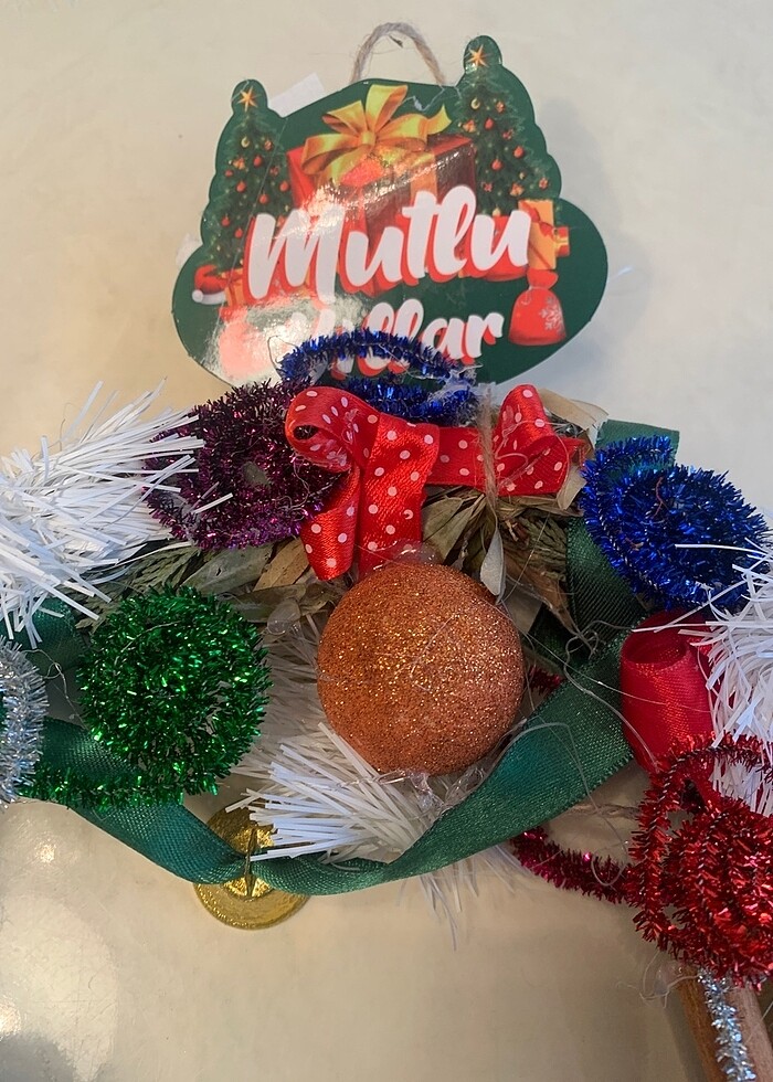 Yılbaşı kapı süsü - Görsel 4