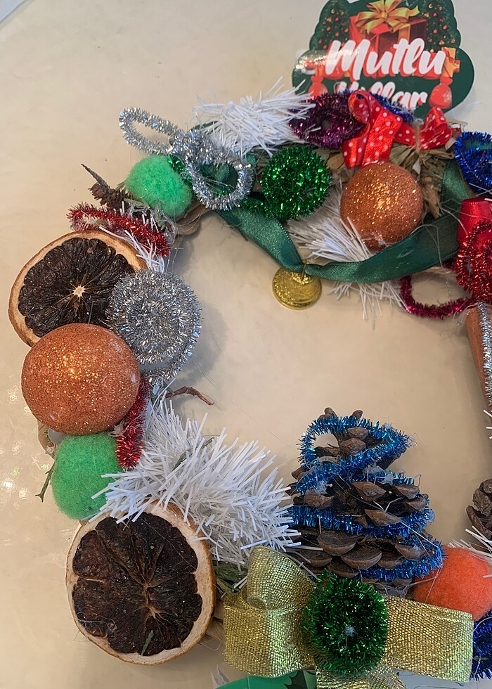 Yılbaşı kapı süsü - Görsel 5