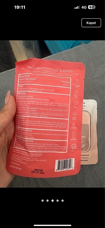 Touchland dezenfektan - Görsel 2