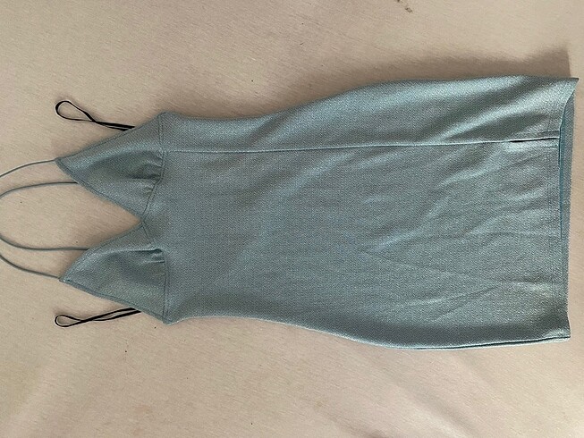 H&M Hm mavi simli elbise