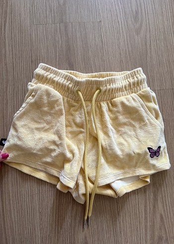 xs Beden Sarı Mini Kadın Şort