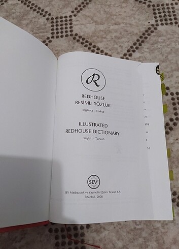 Redhouse resimli Kalın kapak sözlük - Görsel 3