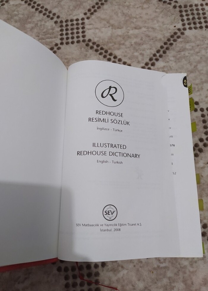 Redhouse resimli Kalın kapak sözlük - Görsel 3