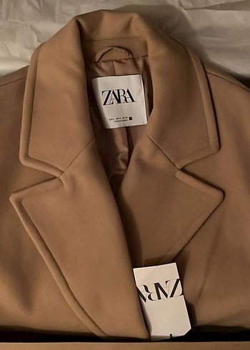 Çift Düğmeli Bej Kaban - Görsel 3