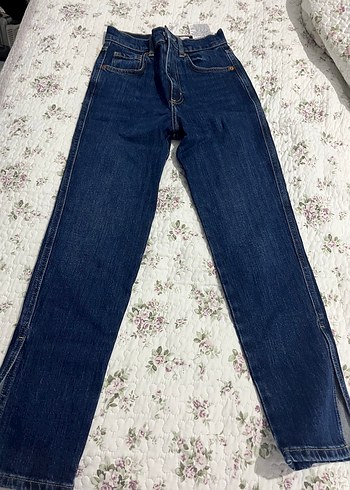 Zara Lacivert Kadın Jean Pantolon - Görsel 2