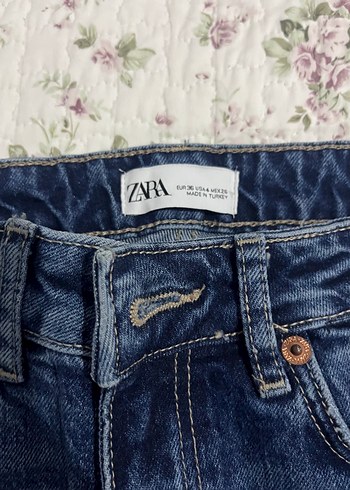 Kadın Lacivert Regular Fit Midi Kot Pantolon - Görsel 3