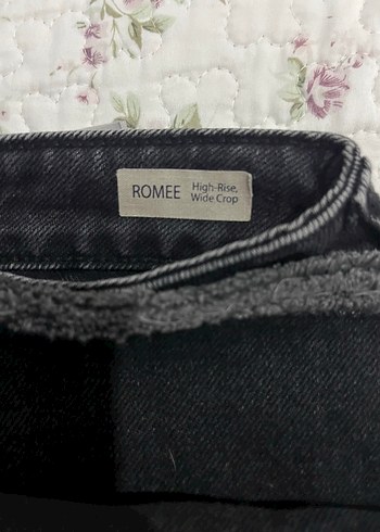 Kadın Siyah Bol Kesim Midi Boy Kot Pantolon - Görsel 4