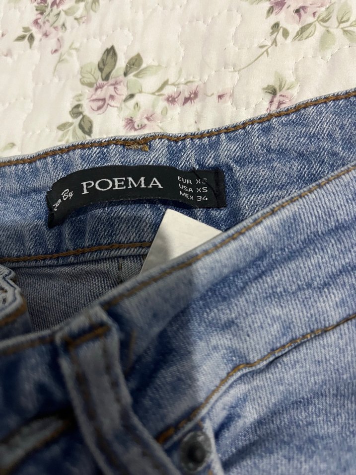 Kadın Mavi  Denim Jean - Görsel 2