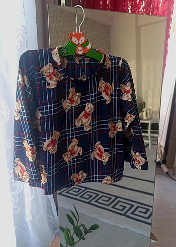 Renkli Baskılı Uzun Kollu çocuk Pijama Takımı - Görsel 3