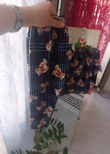 Renkli Baskılı Uzun Kollu çocuk Pijama Takımı - Görsel 5