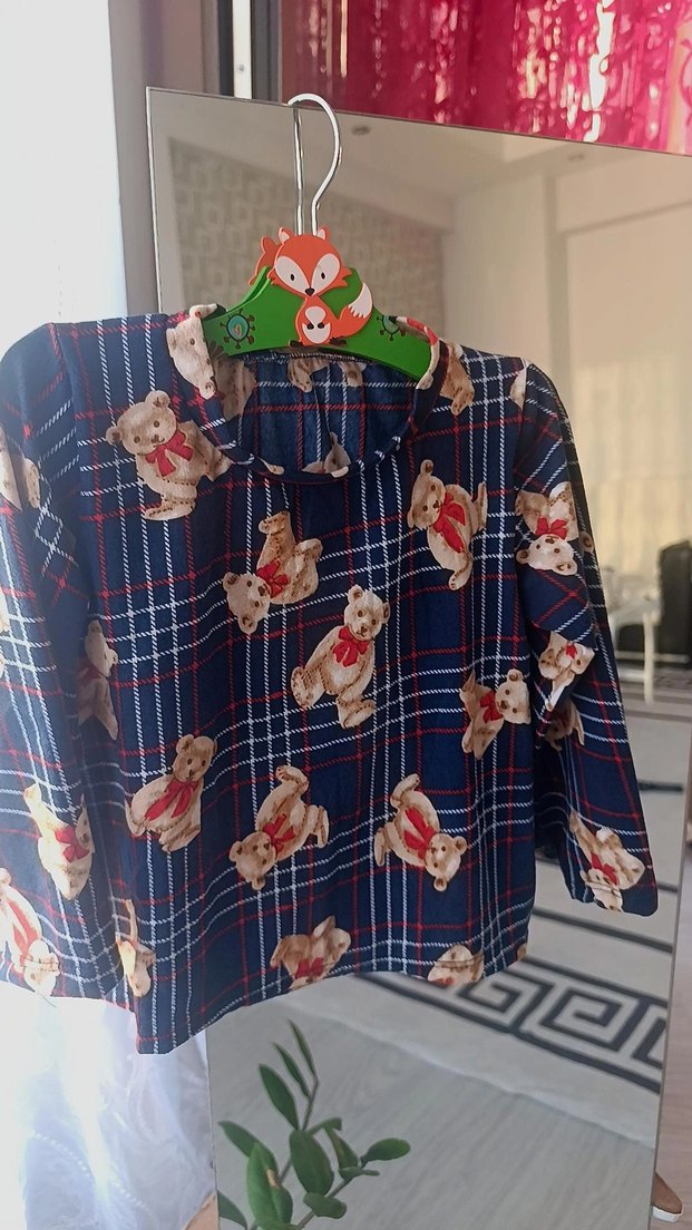 Renkli Baskılı Uzun Kollu çocuk Pijama Takımı - Görsel 2