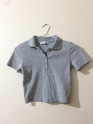 Polo yaka crop