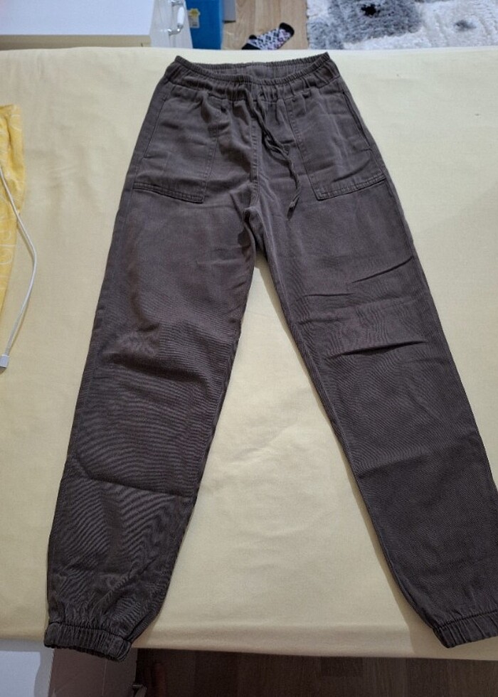 Kahverengi kargo pantolon  - Görsel 2