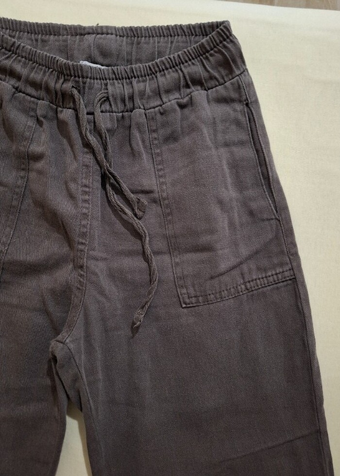 Kahverengi kargo pantolon  - Görsel 3