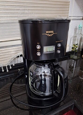 Vestel retro siyah filtre kahve makinesi - Görsel 7
