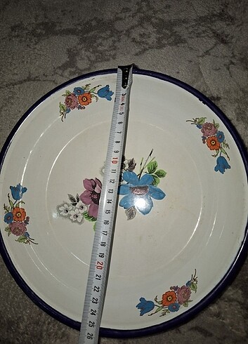 Beden çeşitli Renk Antika vintage tabak emaye