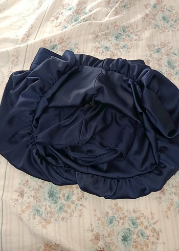 Zara Lacivert balon mini kadın şort Etek