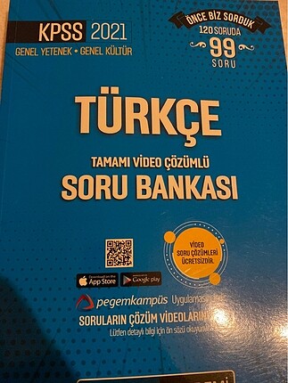 KPSS pegem yayınları Türkçe soru bankası