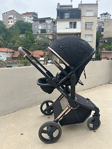 Prego Siyah Quattro Vip Travel Bebek Arabası 2079