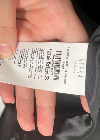 Refka Tesettür Giyim Siyah Notch Yaka Midi Kadın Yelek