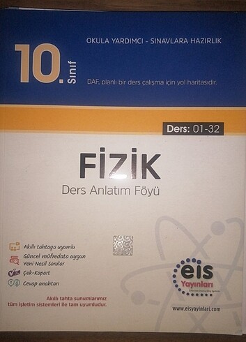 Eis yayınları fizik ders anlatım föyü