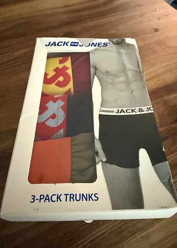 Jack & Jones 3'lü Kırmızı Baskılı Mini Boxer