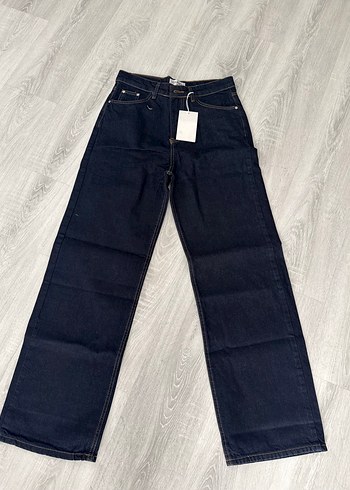 Chanel Koyu Lacivert Chanel Genis Paca Denim Jean