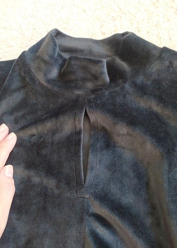 Ambar Marka Kadife Abiye Bluz - Görsel 4