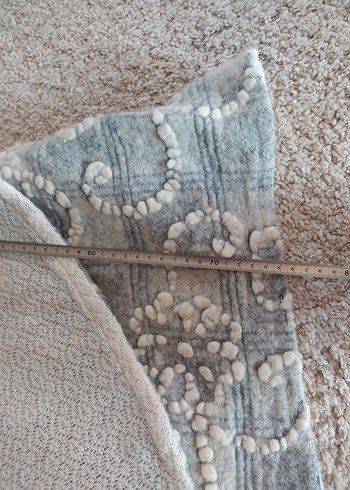 Bohem Gri Triko Hırka/Kaban - Görsel 5