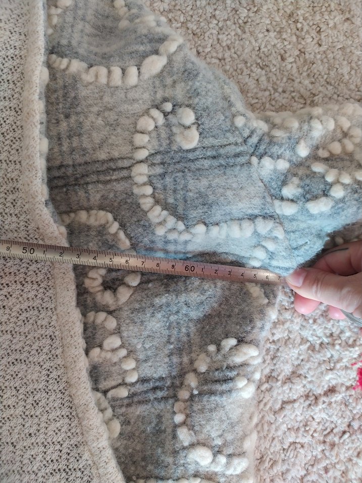 Bohem Gri Triko Hırka/Kaban - Görsel 4