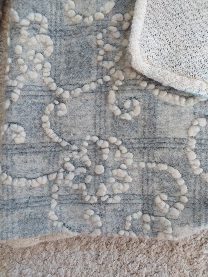 Bohem Gri Triko Hırka/Kaban - Görsel 3