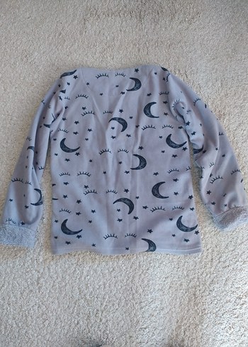 Peluş Sweatshirt Pijama üstü - Görsel 4