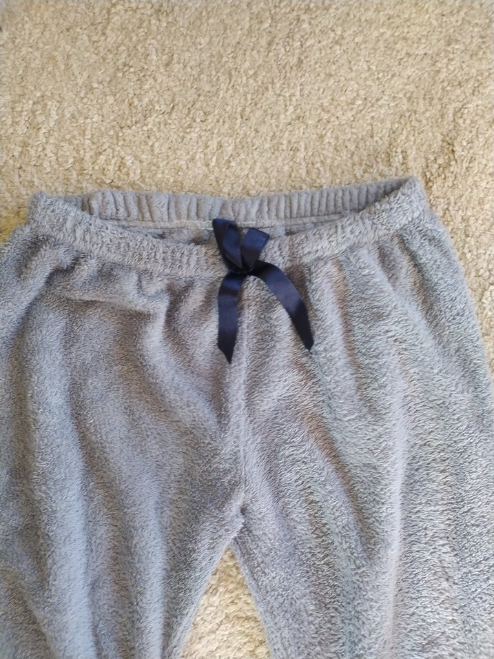 Gri Kadın Peluş Sweatpants - Görsel 2